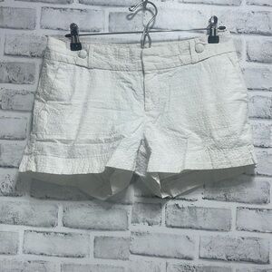 Banana Republic White Eyelet Shorts 6